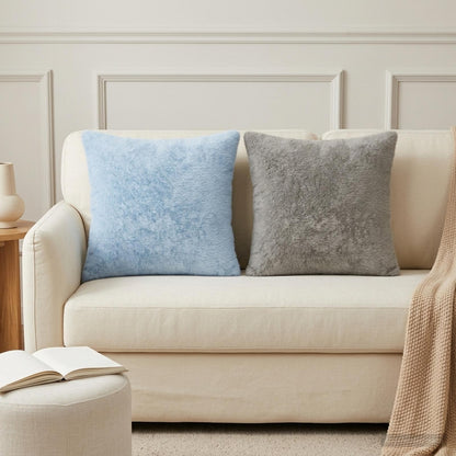 Cushion Cover 2 pcs HEERLEN Light Grey 40 x 40 cm