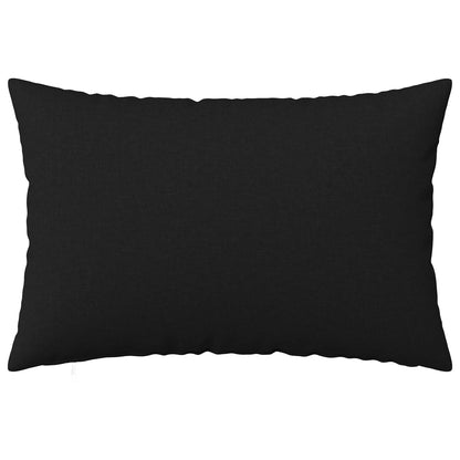 Cushion Cover 2 pcs HEERLEN Black 30 x 50 cm Fabric