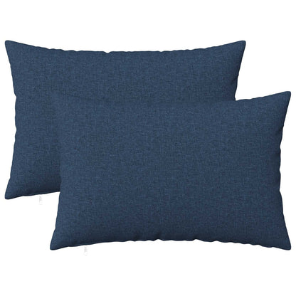 Cushion Cover 2 pcs HEERLEN Blue 30 x 50 cm Fabric