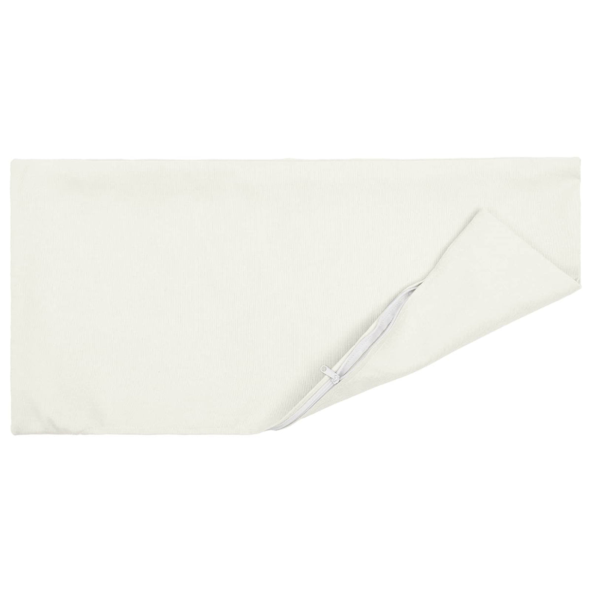 Cushion Cover 2 pcs HEERLEN White 30 x 50 cm Fabric