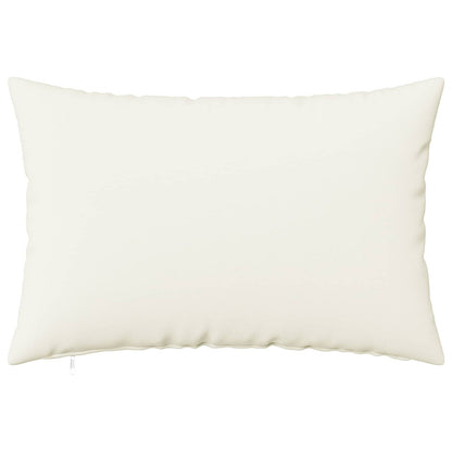 Cushion Cover 2 pcs HEERLEN White 30 x 50 cm Fabric