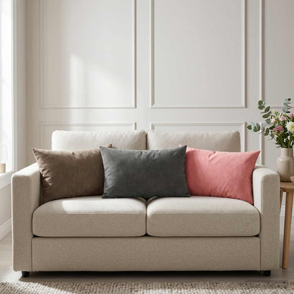 Cushion Cover 6 pcs HEERLEN Light Grey 30 x 50 cm Velvet