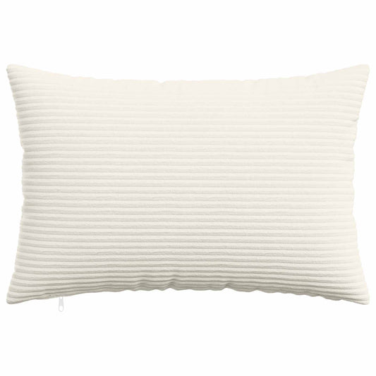 Cushion Cover 2 pcs HEERLEN Cream 30 x 50 cm Corduroy