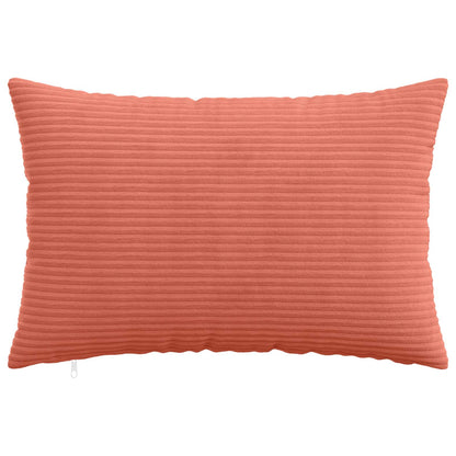 Cushion Cover 6 pcs HEERLEN Red Orange 30 x 50 cm Corduroy