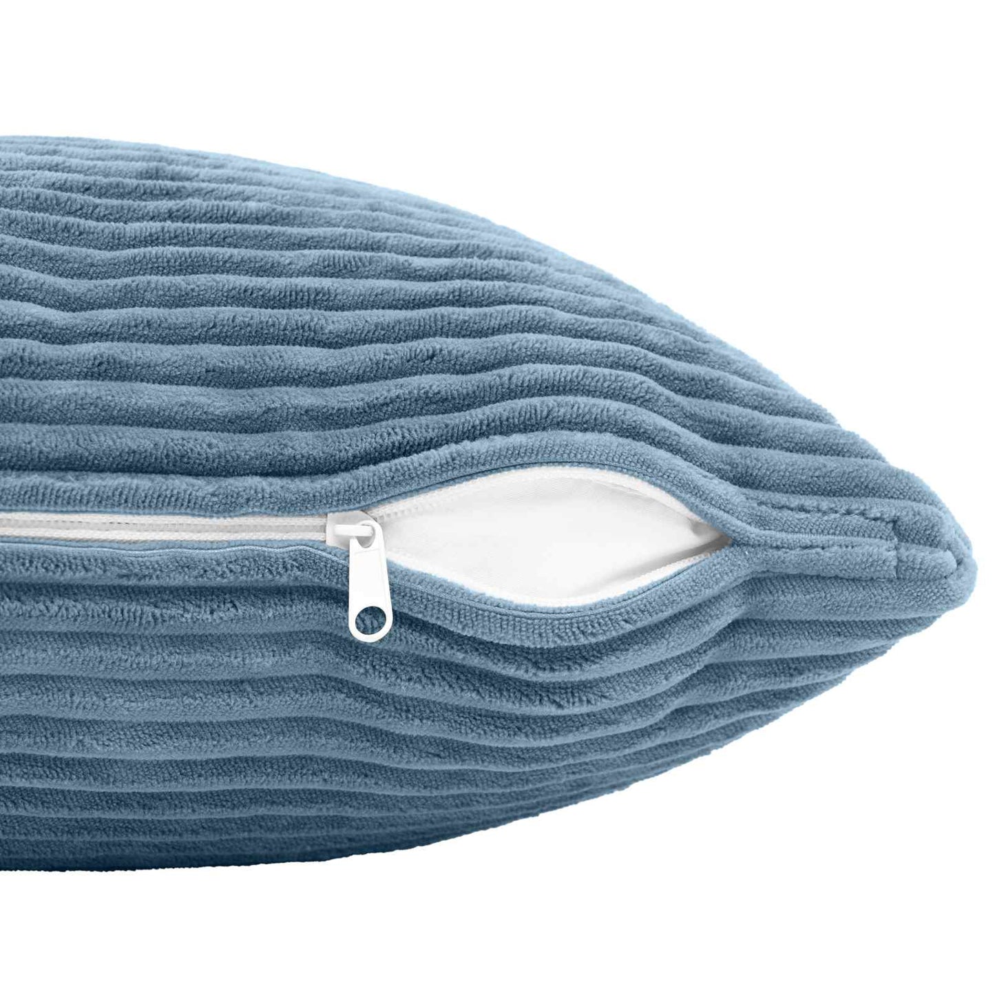 Cushion Cover 2 pcs HEERLEN Blue 30 x 50 cm Corduroy