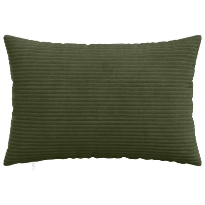 Cushion Cover 2 pcs HEERLEN Green 30 x 50 cm Corduroy