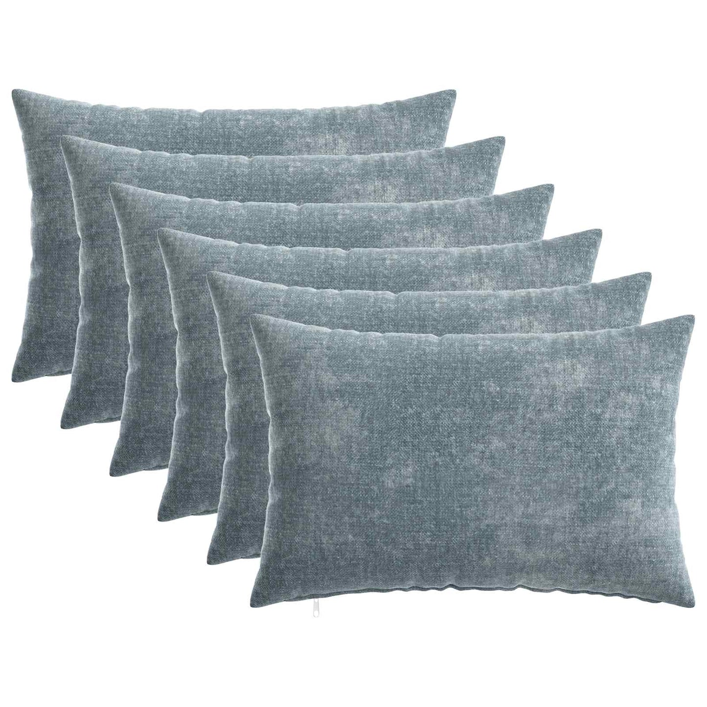 Cushion Cover 6 pcs HEERLEN Light Blue 30 x 50 cm