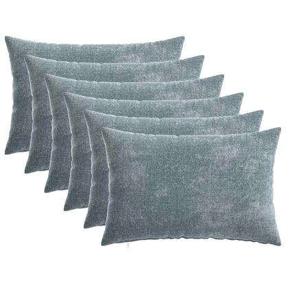 Cushion Cover 6 pcs HEERLEN Light Blue 30 x 50 cm