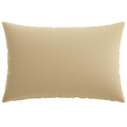 Cushion Cover 2 pcs HEERLEN Beige 30 x 50 cm Polyester