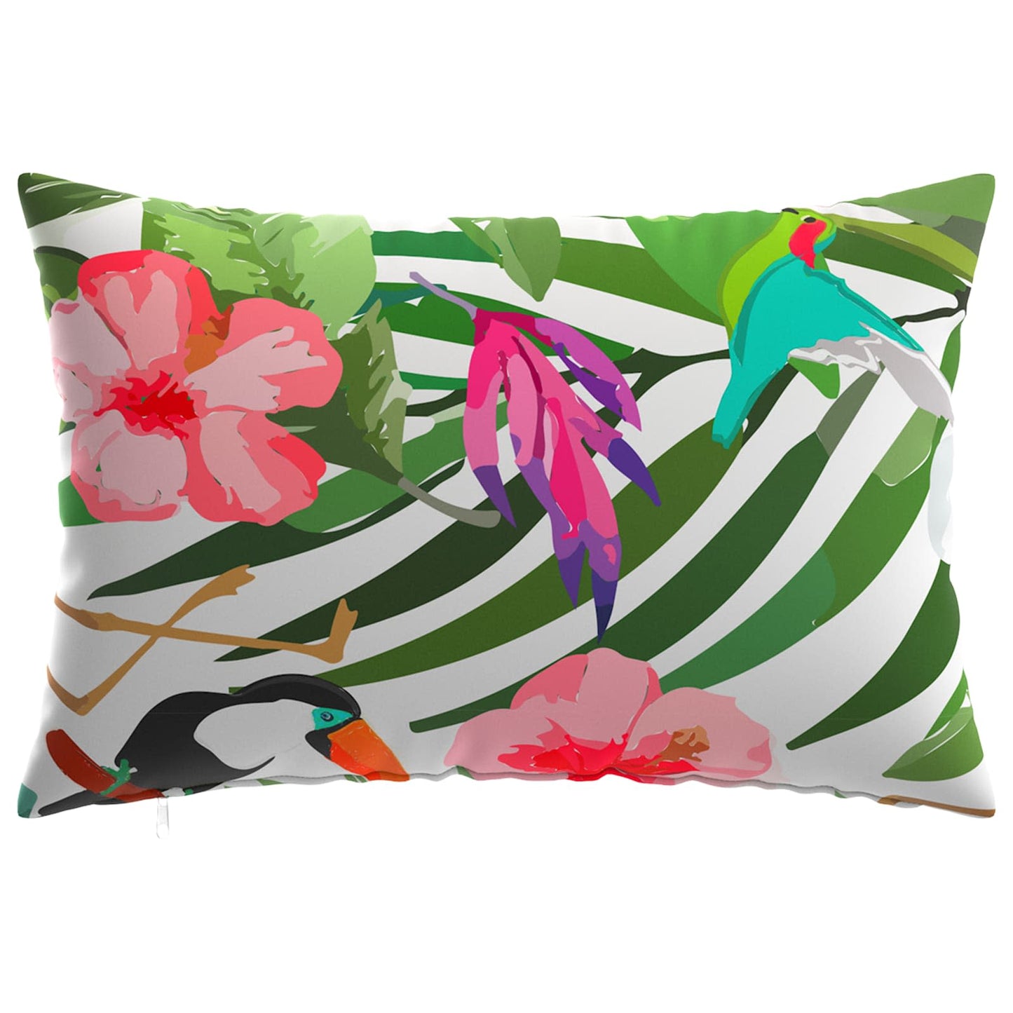 Cushion Cover 6 pcs HEERLEN Black 30 x 50 cm Polyester