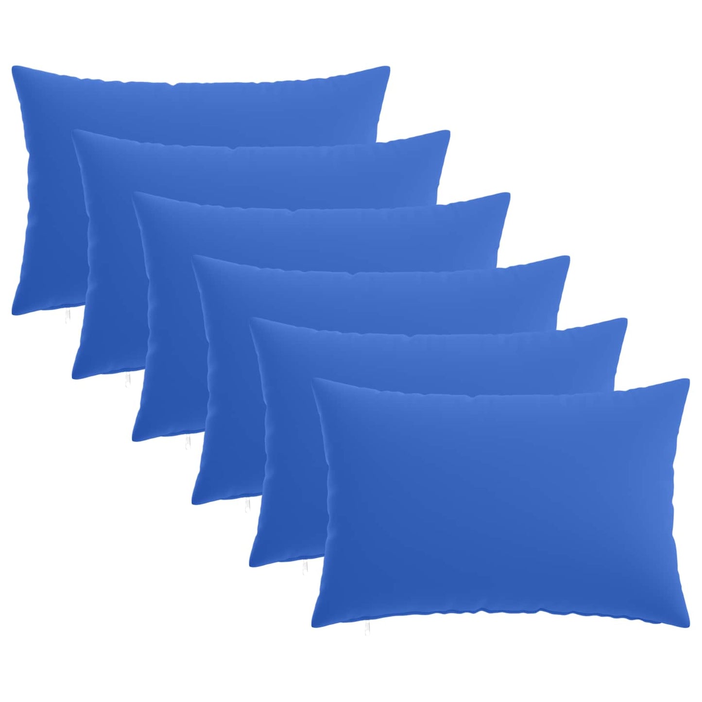 Cushion Cover 6 pcs HEERLEN Royal Blue 30 x 50 cm Polyester