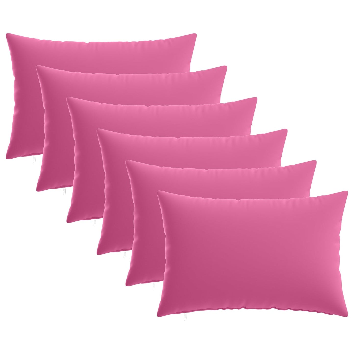 Cushion Cover 6 pcs HEERLEN Pink 30 x 50 cm Polyester