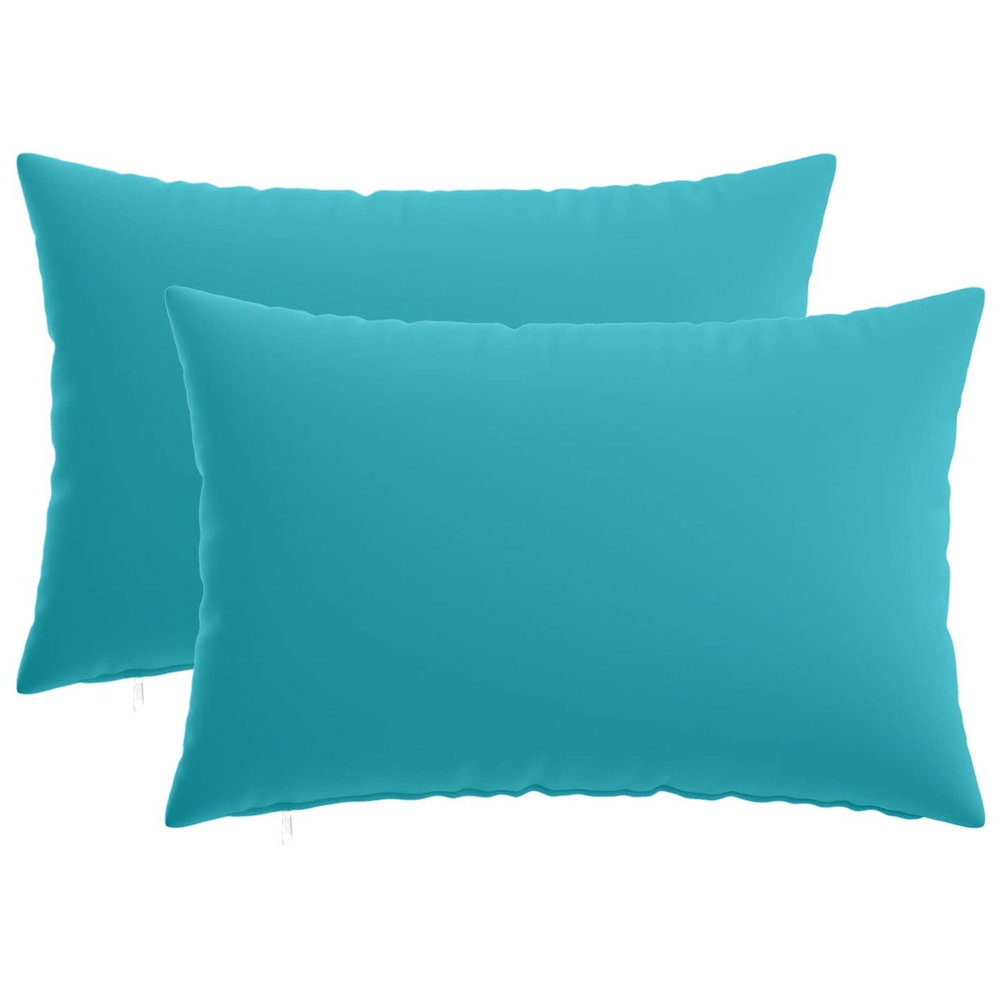 Cushion Cover 2 pcs HEERLEN Turquoise 30 x 50 cm Polyester