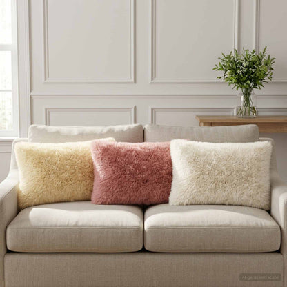 Cushion Cover 6 pcs HEERLEN Pink 40 x 60 cm PV Fleece