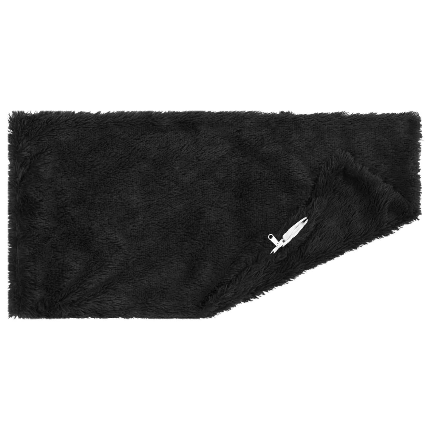 Cushion Cover 6 pcs HEERLEN Black 30 x 50 cm PV Fleece