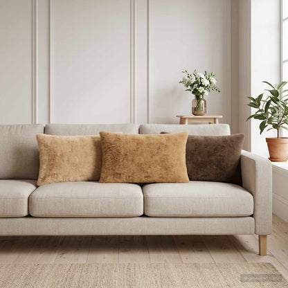 Cushion Cover 2 pcs HEERLEN Light Brown 40 x 60 cm