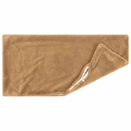 Cushion Cover 6 pcs HEERLEN Taupe 30 x 50 cm Faux Rabbit Fur