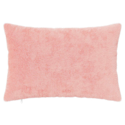 Cushion Cover 6 pcs HEERLEN Pink 30 x 50 cm Faux Rabbit Fur