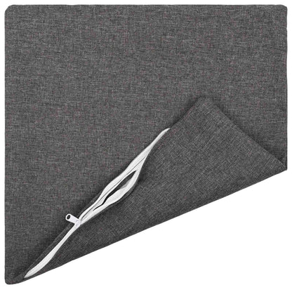 Cushion Cover 6 pcs HEERLEN Light Grey 35 x 35 cm Fabric