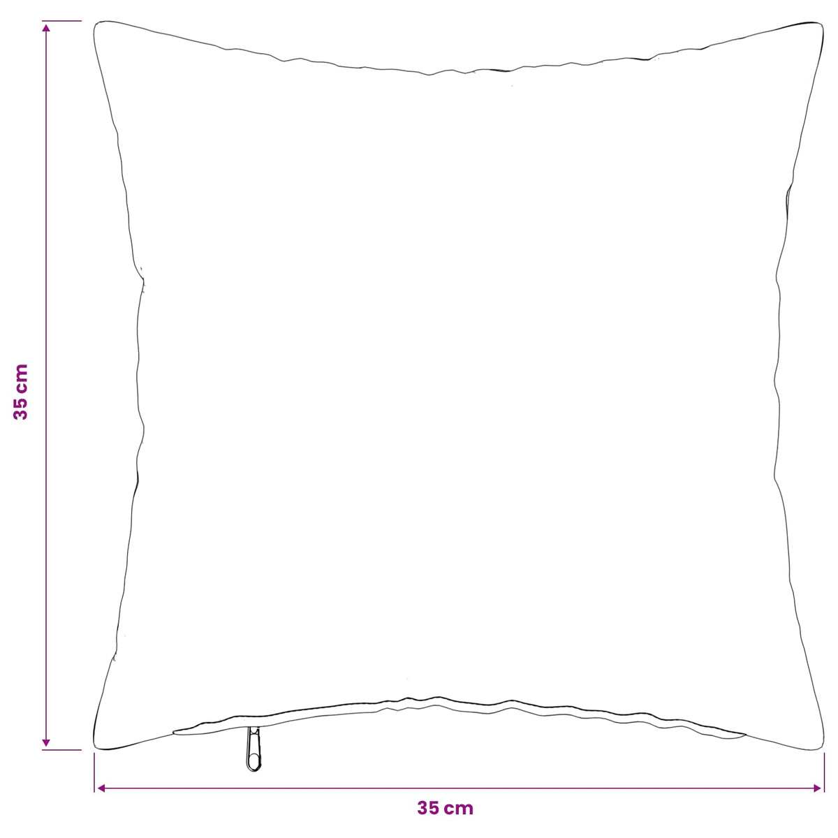 Cushion Cover 2 pcs HEERLEN Black 35 x 35 cm Fabric