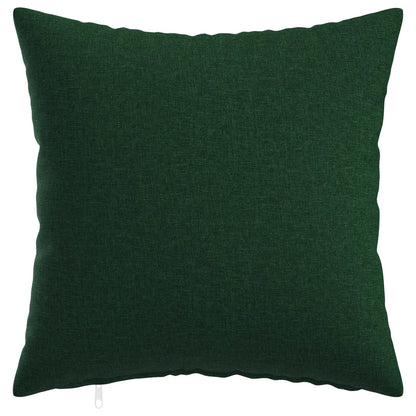 Cushion Cover 6 pcs HEERLEN Dark Green 35 x 35 cm Fabric