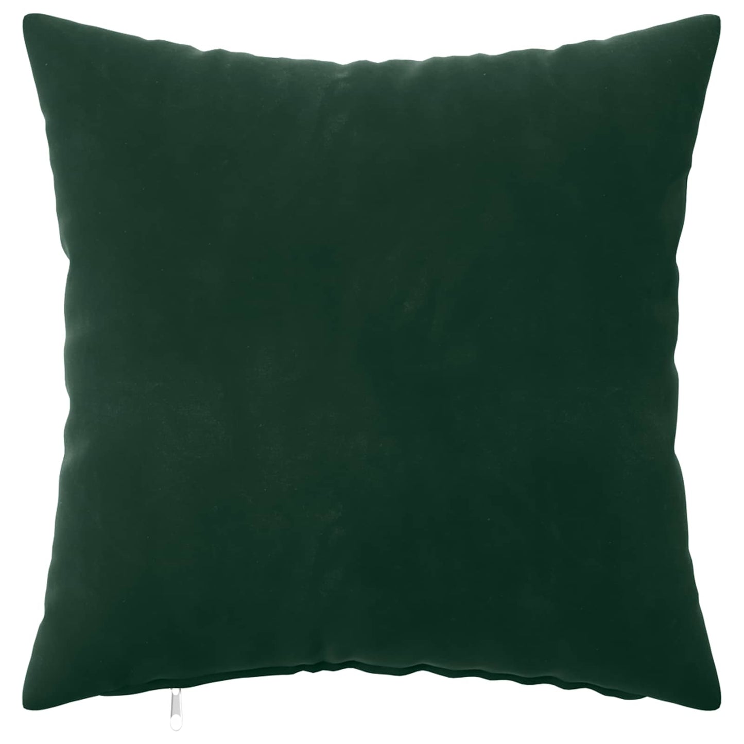 Cushion Cover 6 pcs HEERLEN Dark Green 35 x 35 cm Velvet