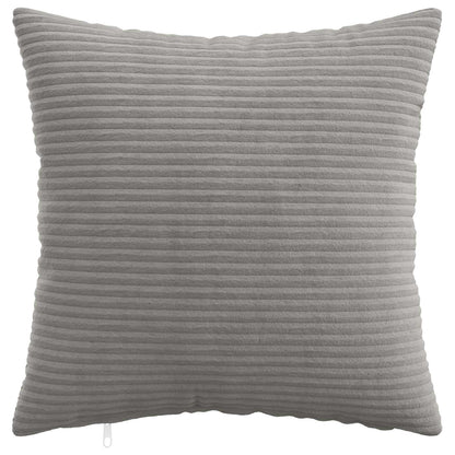 Cushion Cover 6 pcs HEERLEN Light Grey 35 x 35 cm Corduroy