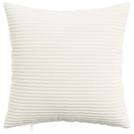 Cushion Cover 6 pcs HEERLEN Cream 35 x 35 cm Corduroy