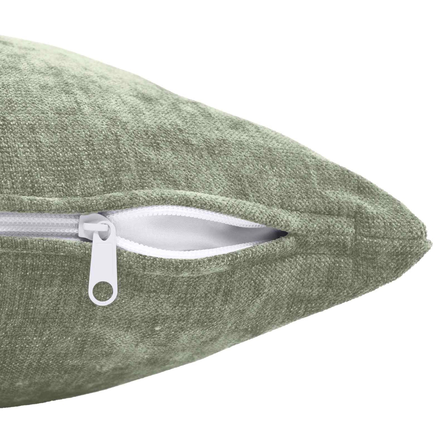 Cushion Cover 2 pcs HEERLEN Green 35 x 35 cm Chenille Fabric