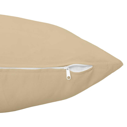Cushion Cover 2 pcs HEERLEN Beige 35 x 35 cm Polyester