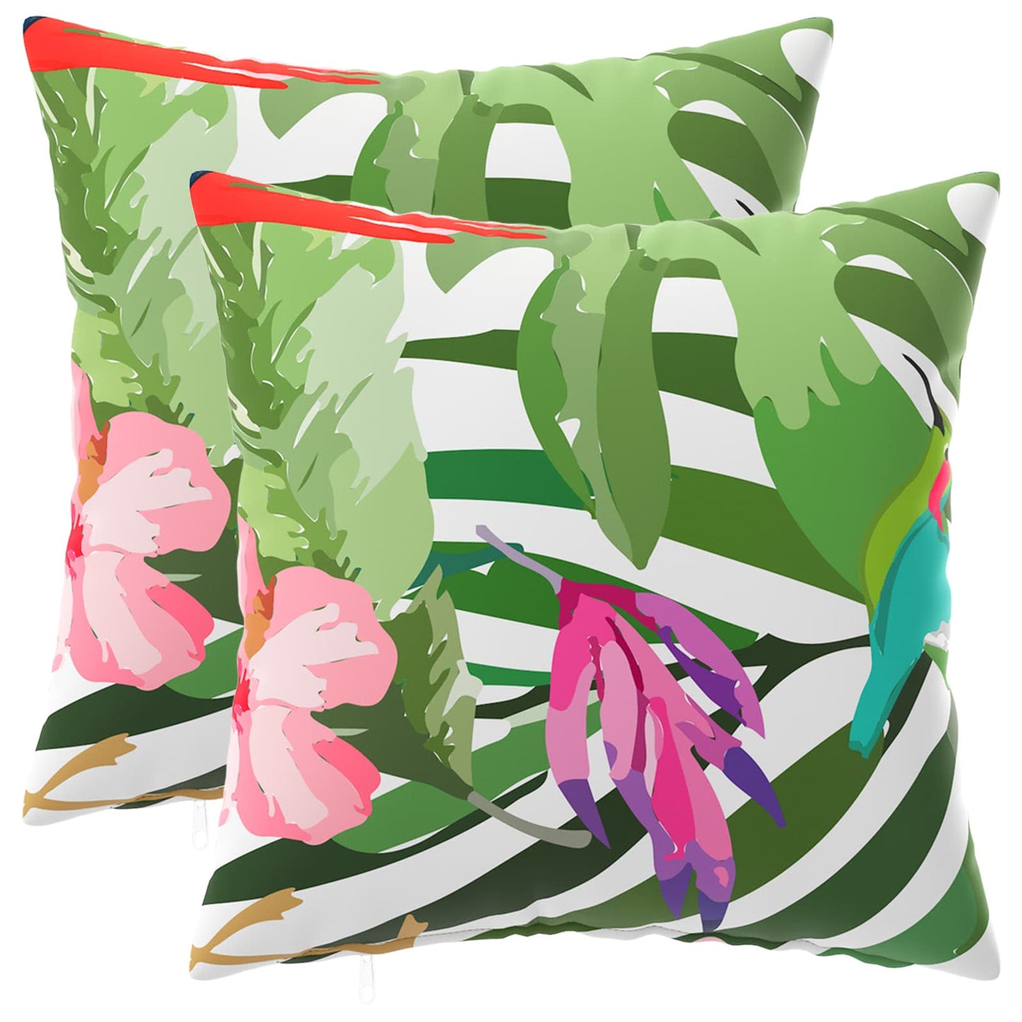 Cushion Cover 2 pcs HEERLEN Black 35 x 35 cm Polyester
