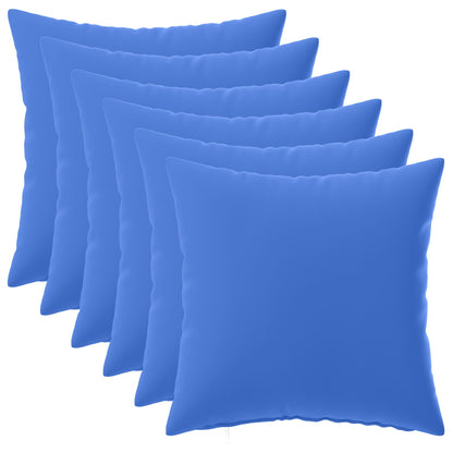 Cushion Cover 6 pcs HEERLEN Royal Blue 35 x 35 cm Polyester