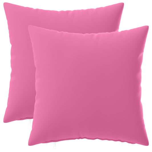 Cushion Cover 2 pcs HEERLEN Pink 35 x 35 cm Polyester