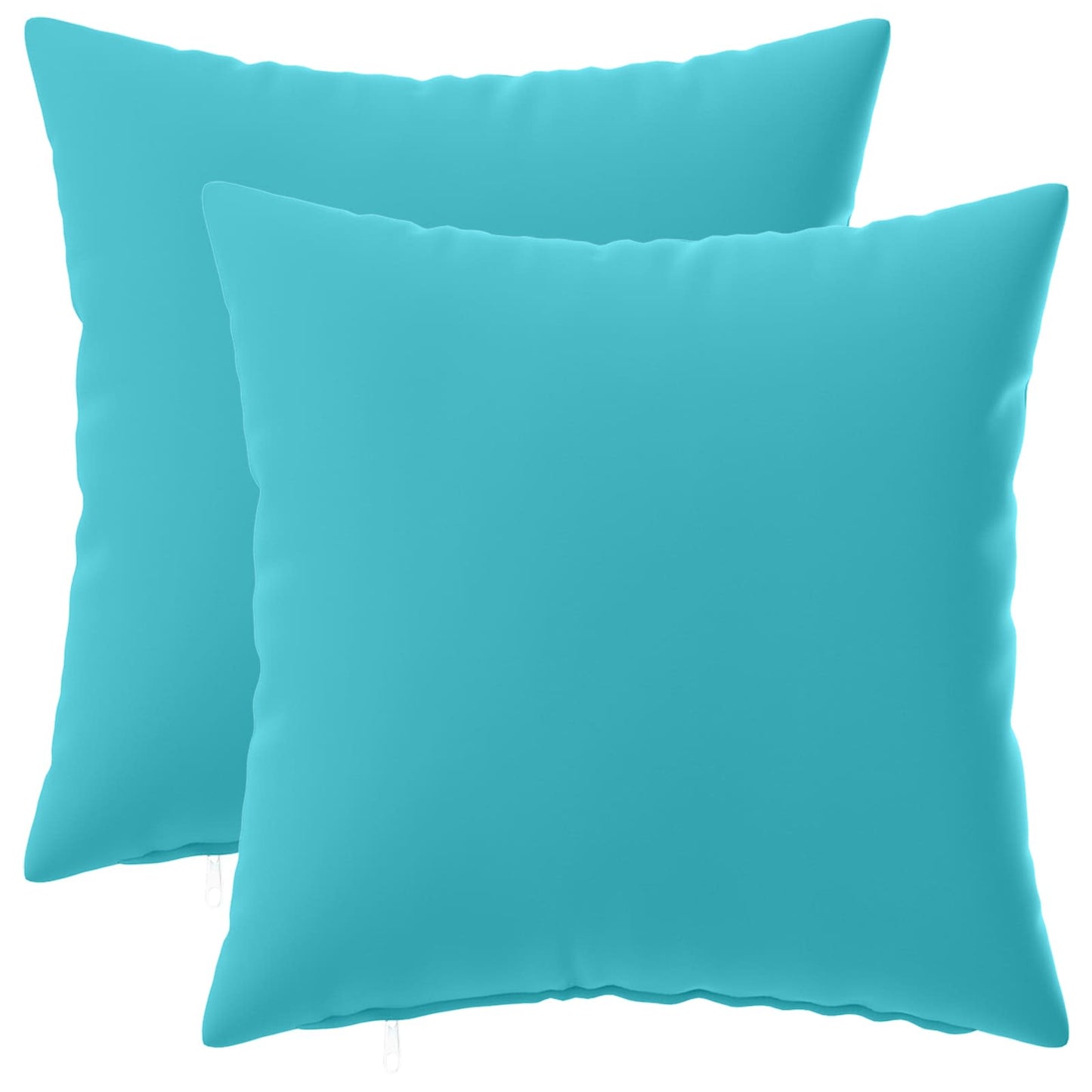 Cushion Cover 2 pcs HEERLEN Turquoise 35 x 35 cm Polyester