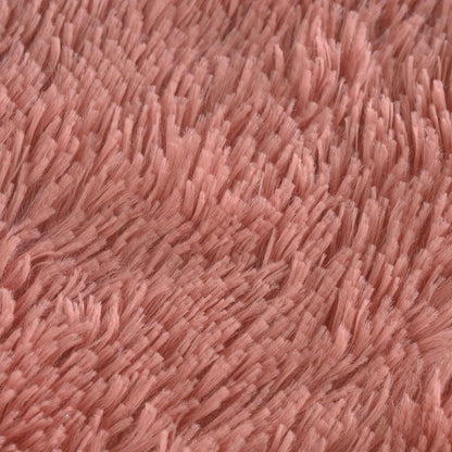 Cushion Cover 6 pcs HEERLEN Pink 35 x 35 cm PV Fleece