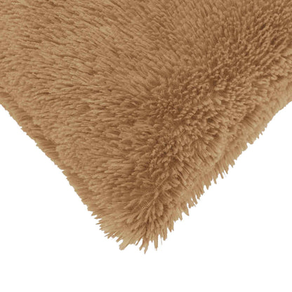 Cushion Cover 6 pcs HEERLEN Taupe 35 x 35 cm PV Fleece