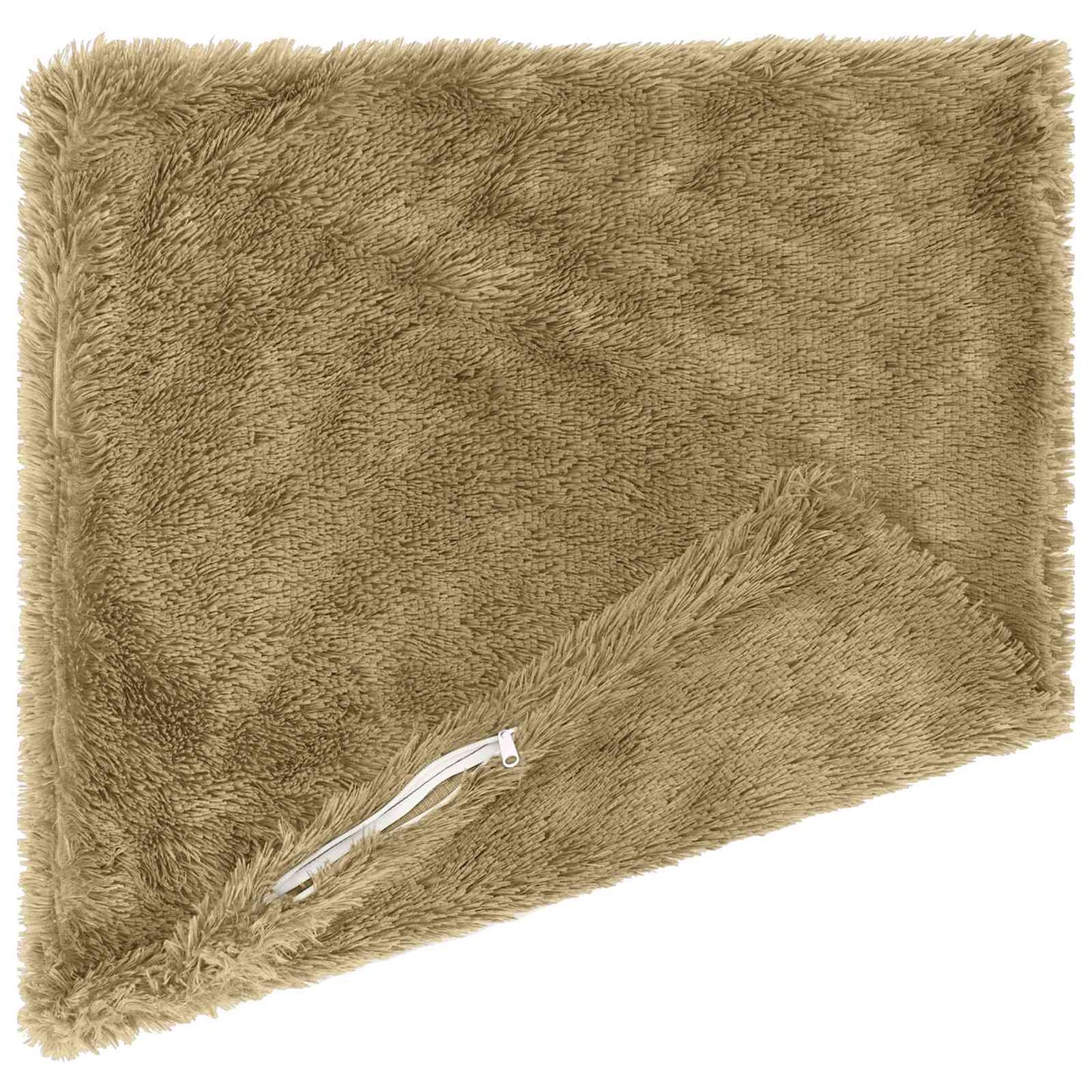 Cushion Cover 2 pcs HEERLEN Light Green 35 x 35 cm PV Fleece