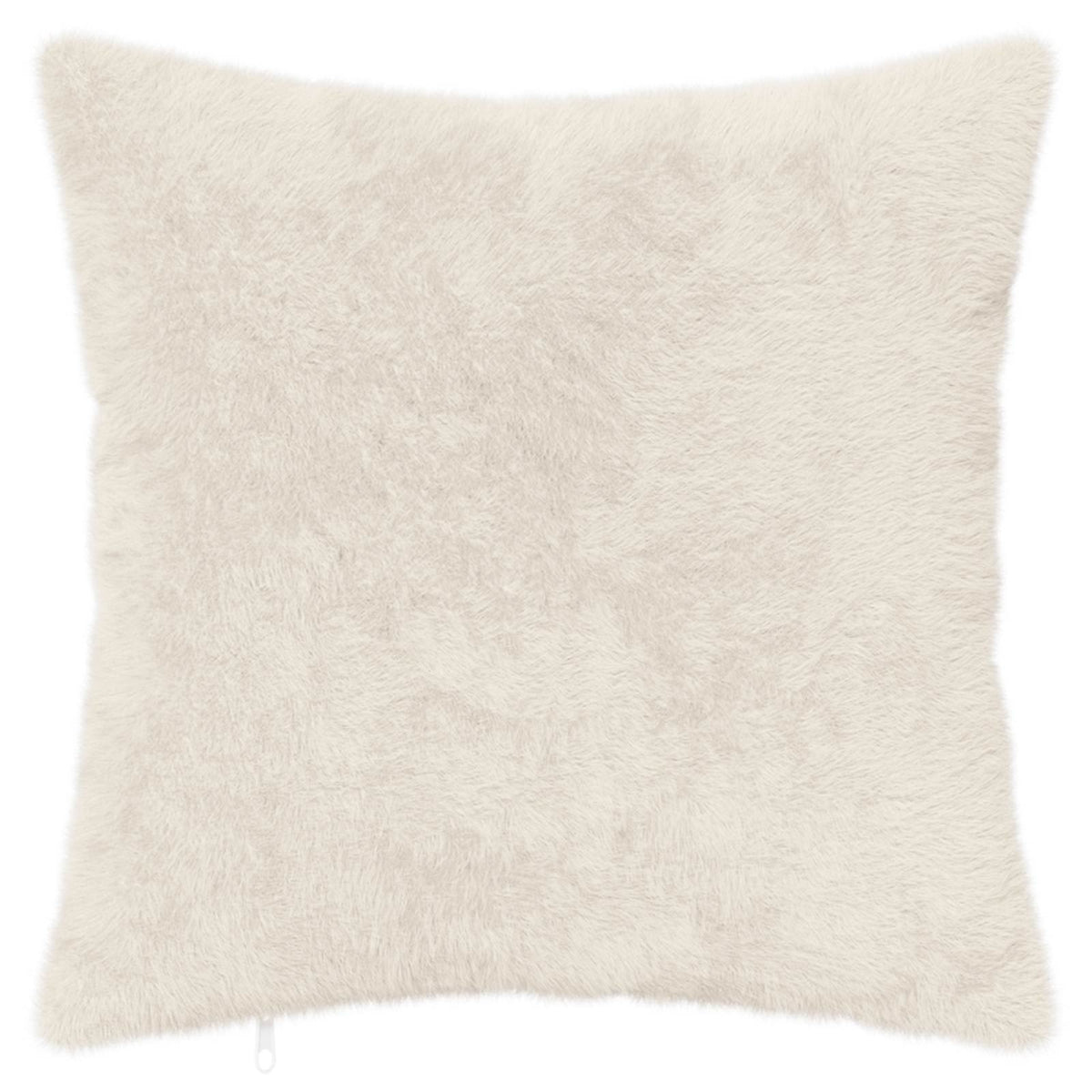 Cushion Cover 6 pcs HEERLEN White 35 x 35 cm Faux Rabbit Fur