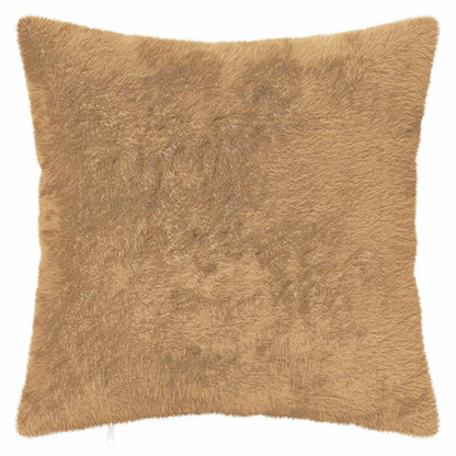Cushion Cover 6 pcs HEERLEN Taupe 35 x 35 cm Faux Rabbit Fur