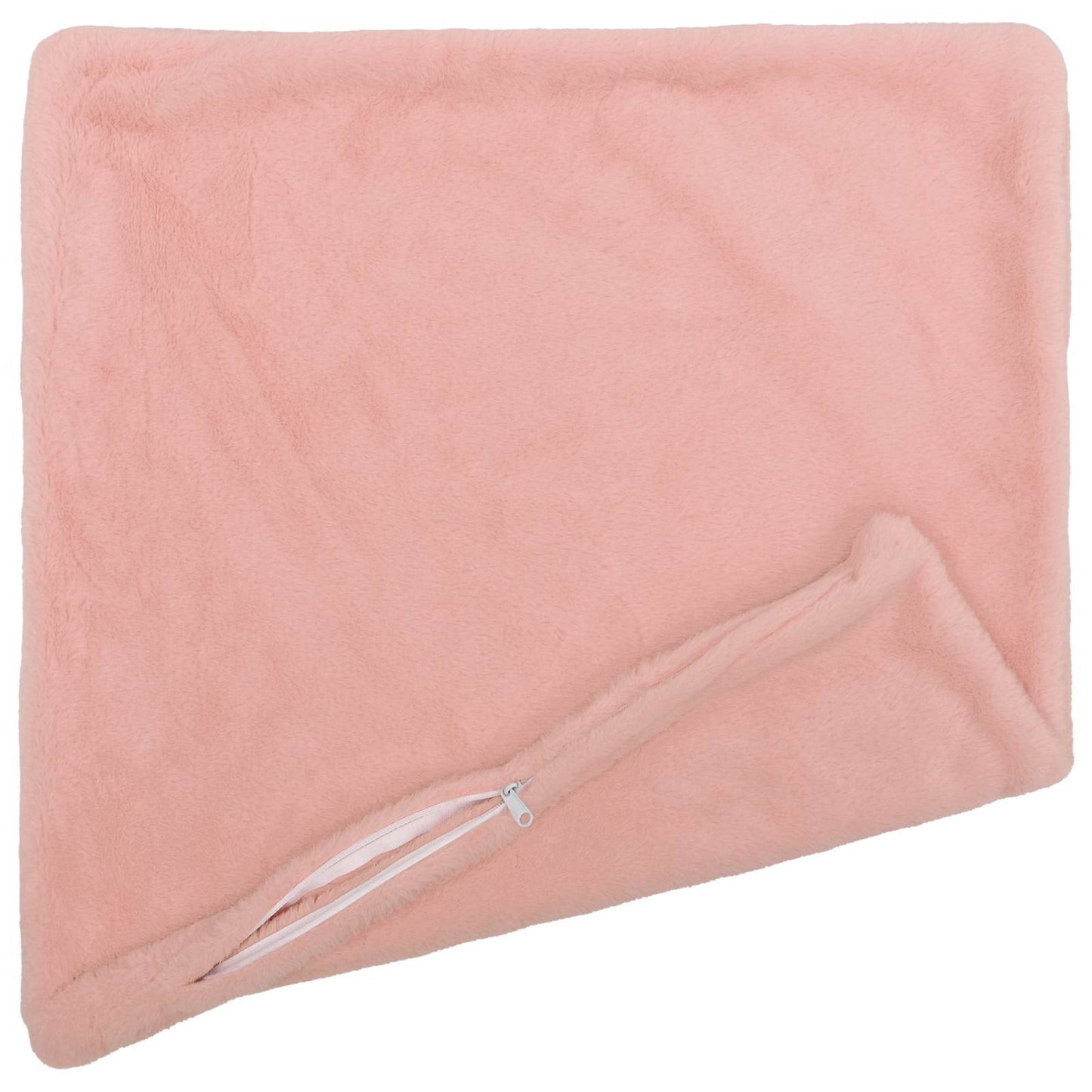 Cushion Cover 6 pcs HEERLEN Pink 35 x 35 cm Faux Rabbit Fur