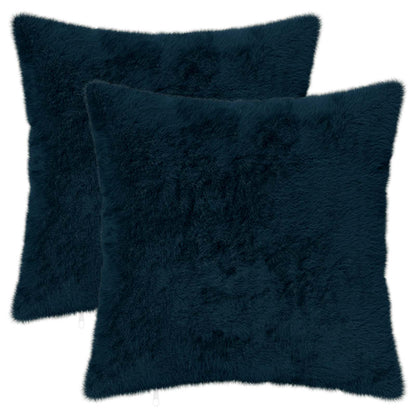 Cushion Cover 2 pcs HEERLEN Navy Blue 35 x 35 cm