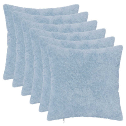 Cushion Cover 6 pcs HEERLEN Light Blue 35 x 35 cm