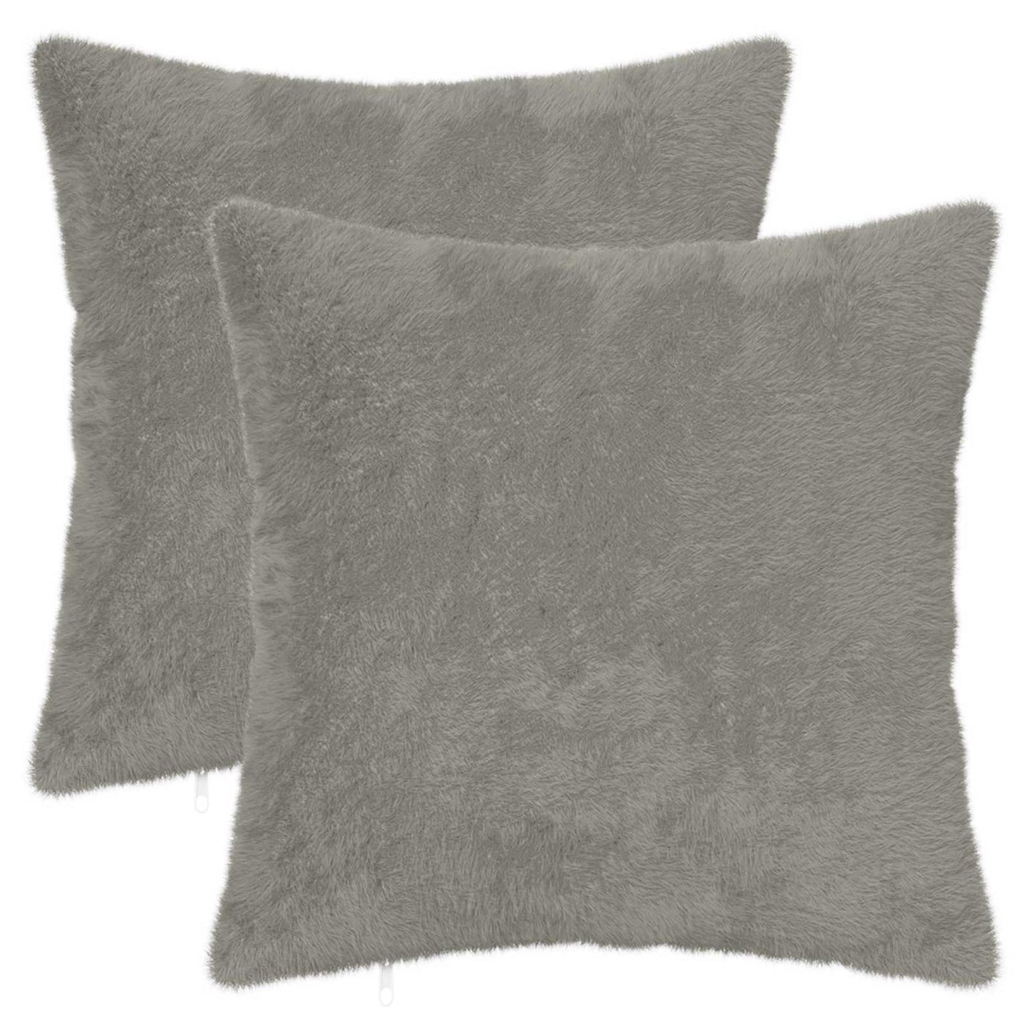 Cushion Cover 2 pcs HEERLEN Light Grey 35 x 35 cm