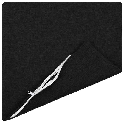 Cushion Cover 2 pcs HEERLEN Black 40 x 40 cm Fabric