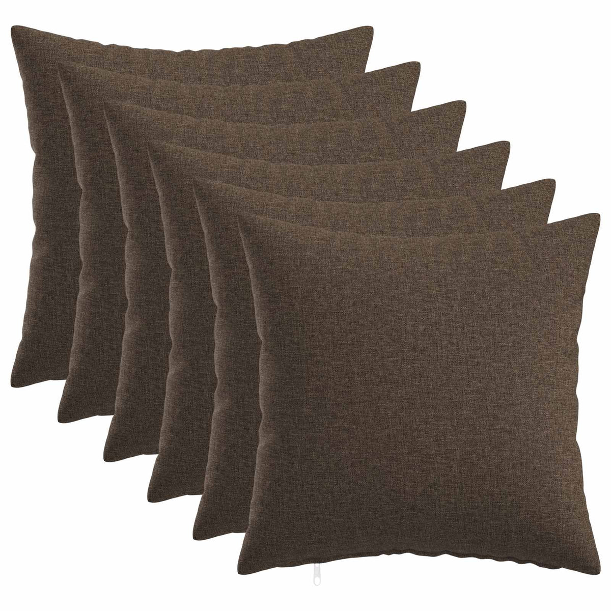 Cushion Cover 6 pcs HEERLEN Taupe 40 x 40 cm Fabric