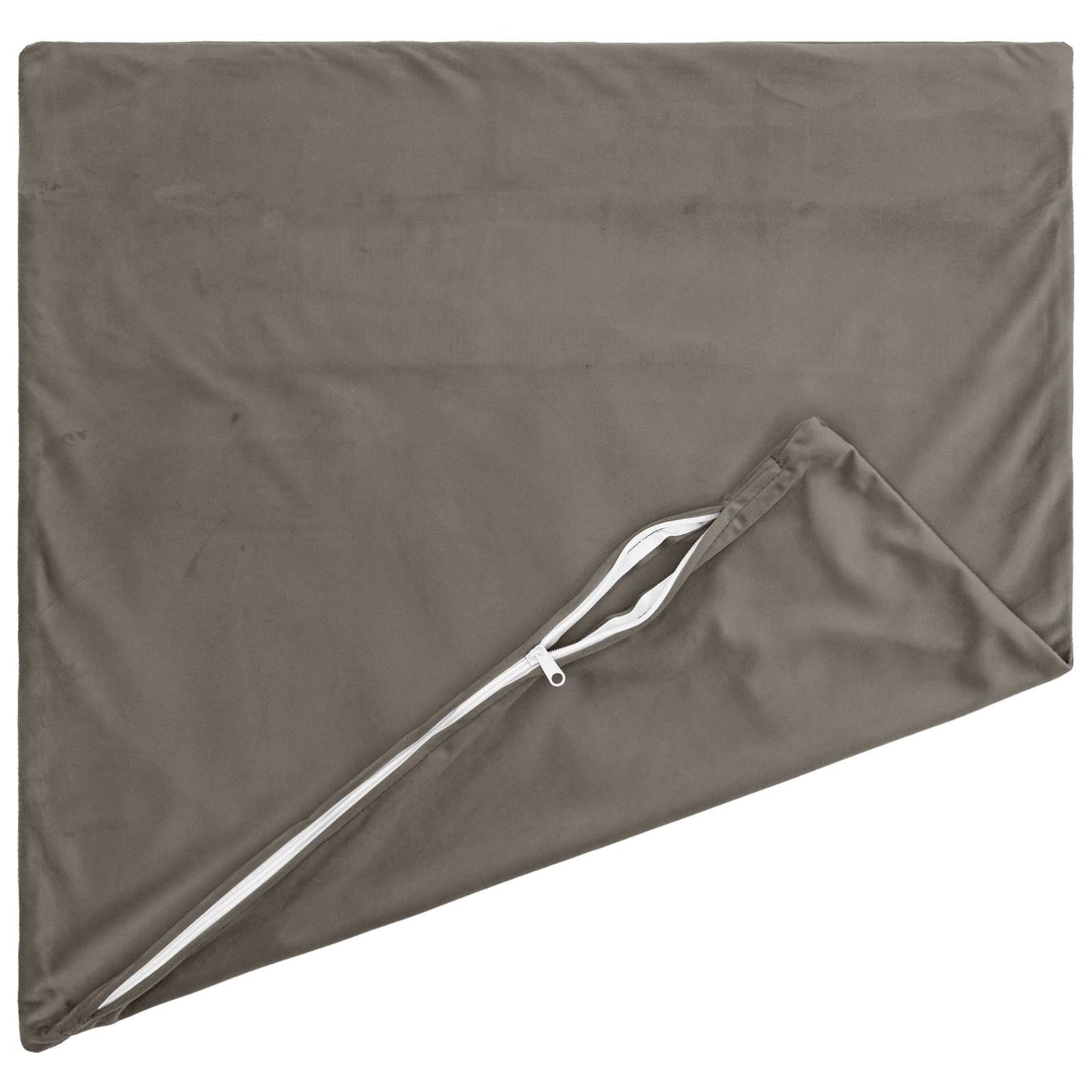 Cushion Cover 2 pcs HEERLEN Light Grey 40 x 40 cm Velvet
