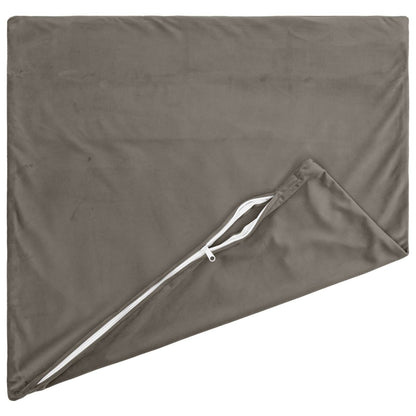 Cushion Cover 2 pcs HEERLEN Light Grey 40 x 40 cm Velvet