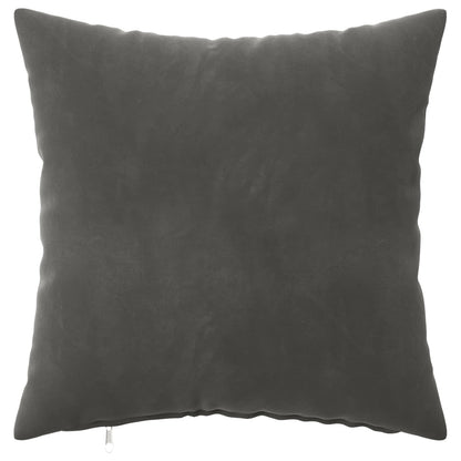 Cushion Cover 2 pcs HEERLEN Dark Grey 40 x 40 cm Velvet