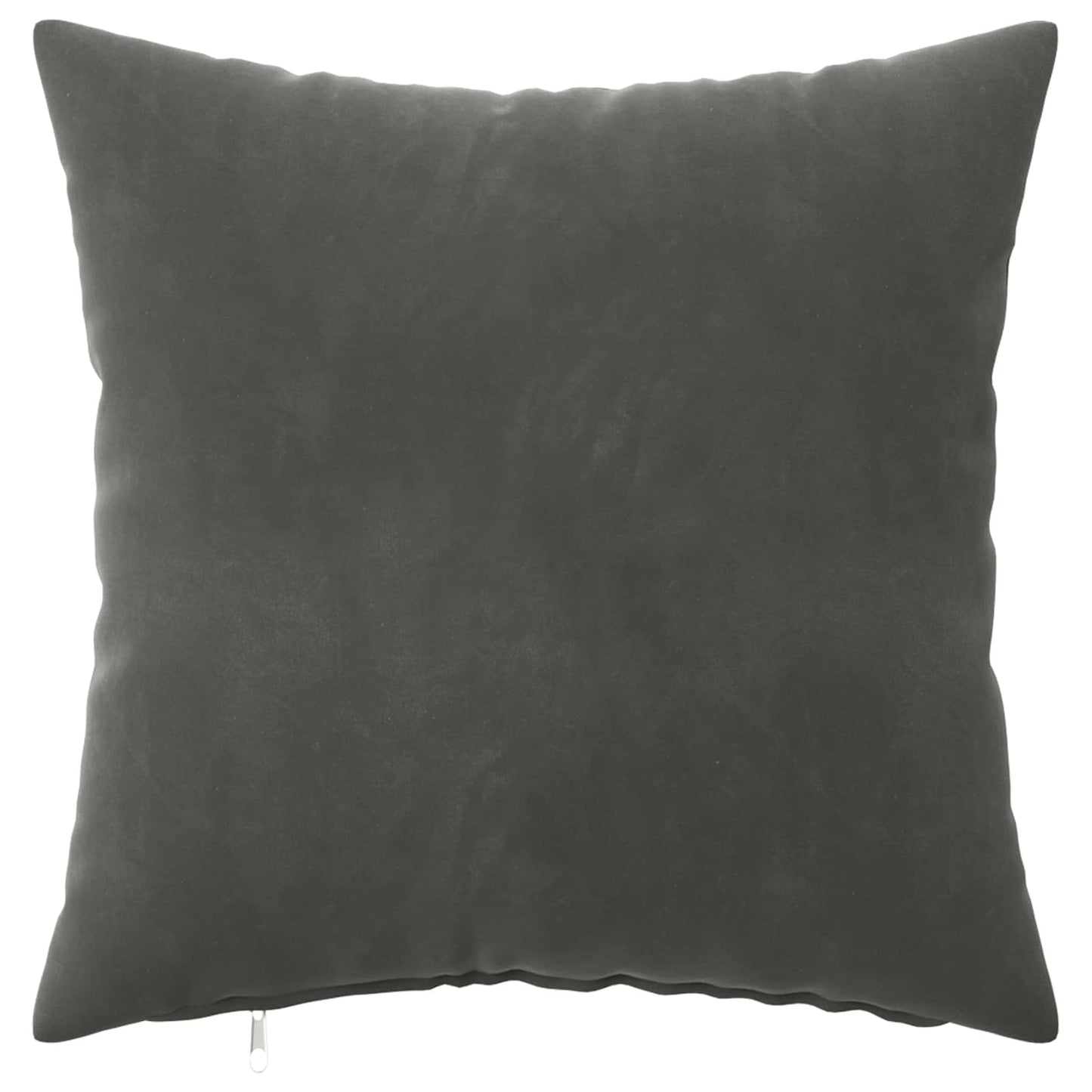Cushion Cover 6 pcs HEERLEN Dark Grey 40 x 40 cm Velvet