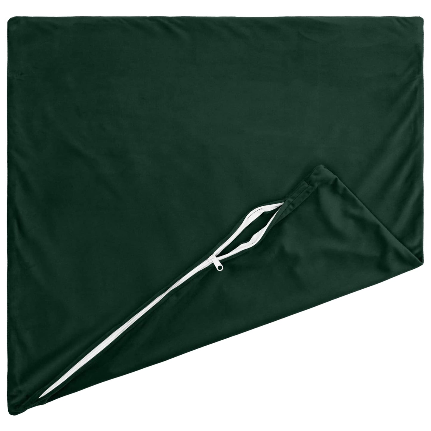 Cushion Cover 2 pcs HEERLEN Dark Green 40 x 40 cm Velvet